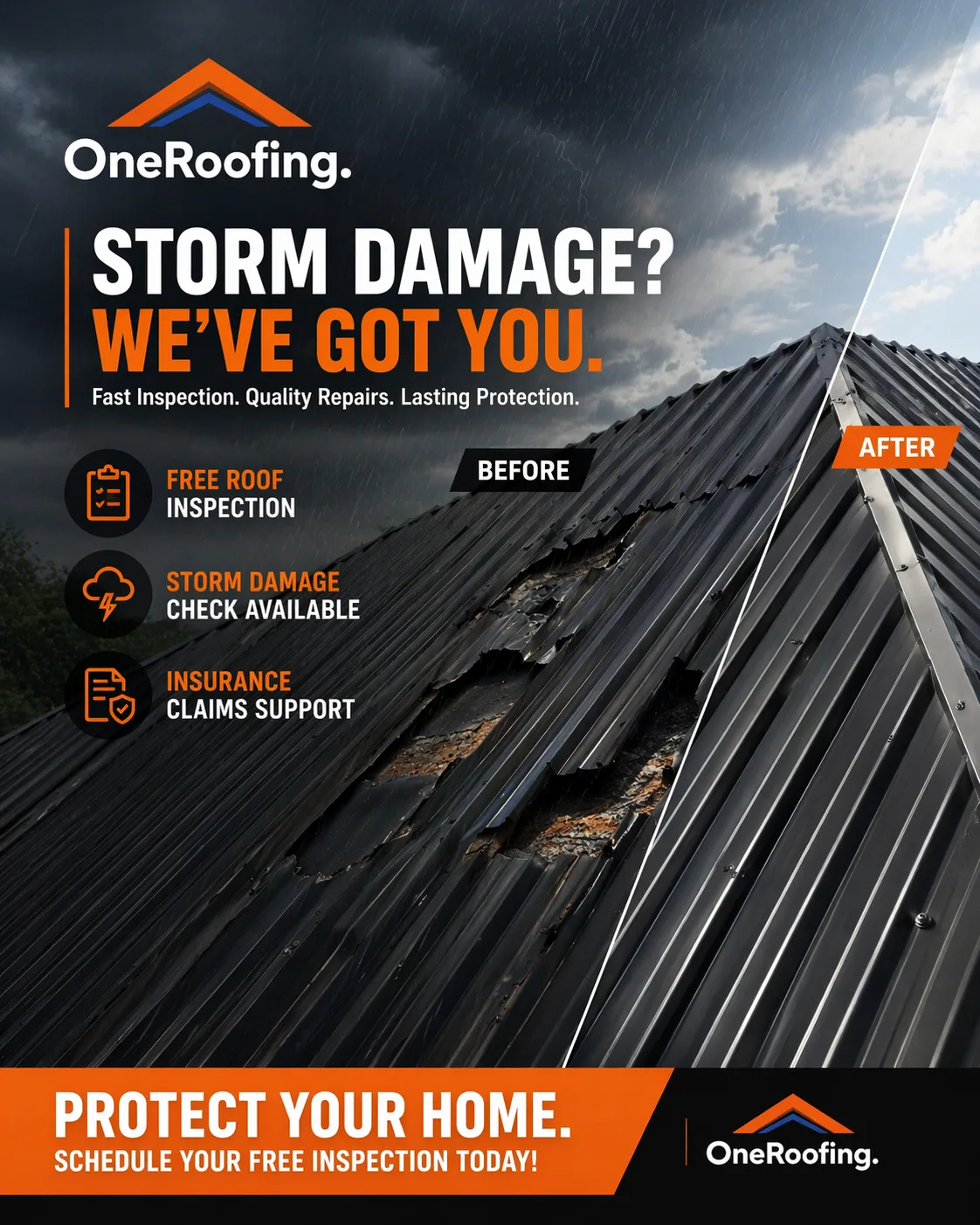 Recent roof replacement project