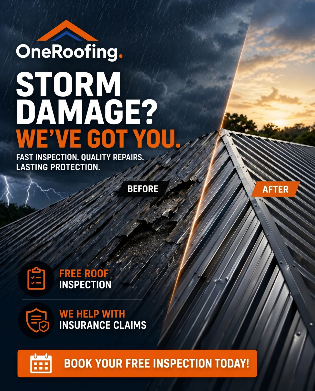 Coastal roof installation