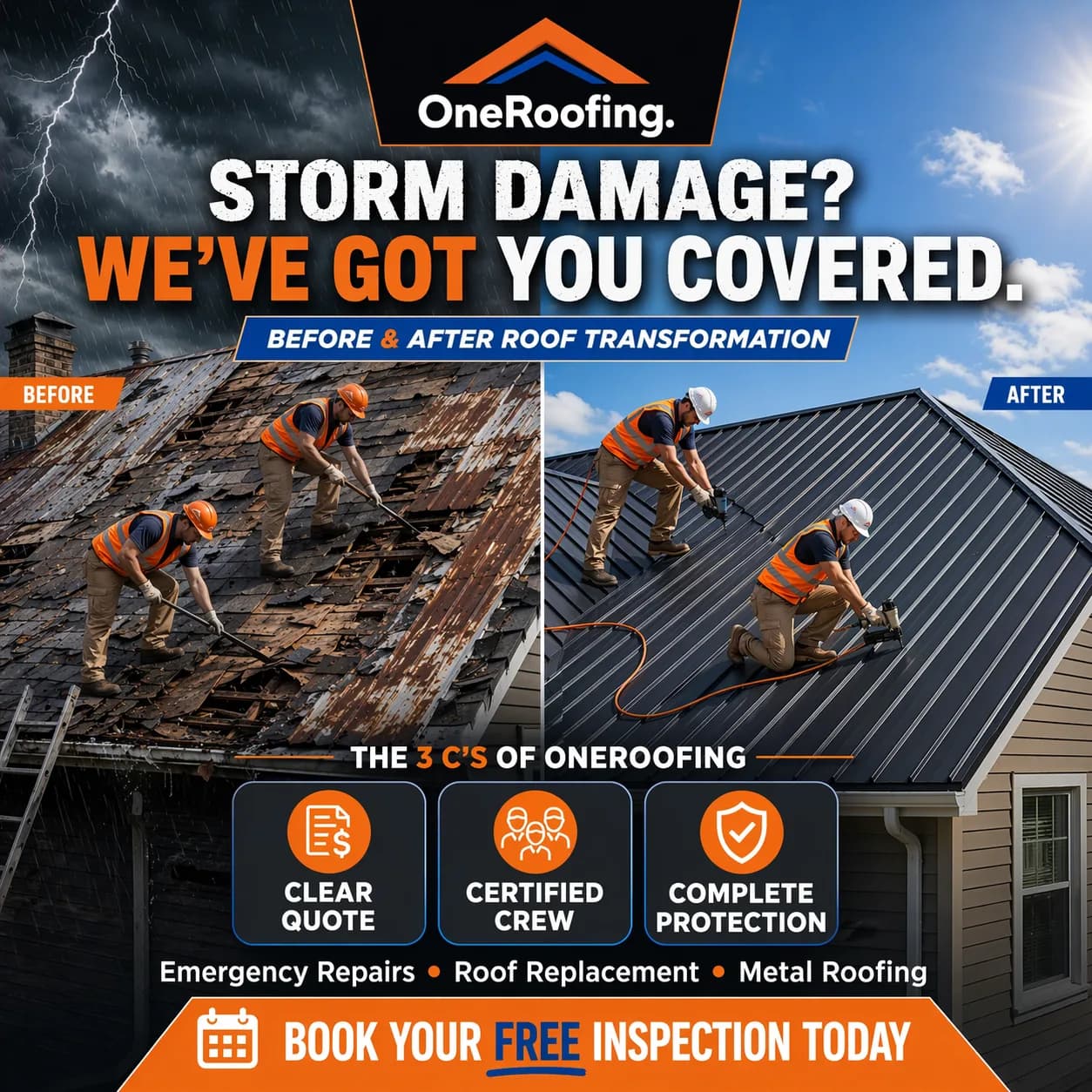 Auckland roofing job site